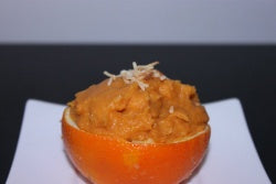 Mashed Sweet Potatoes in Orange Cups Recipe